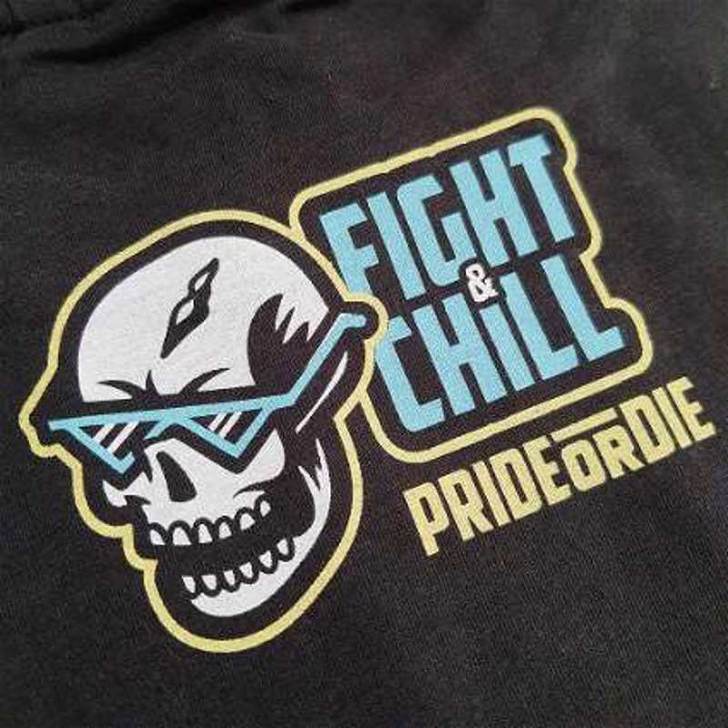 PRiDEorDiE Fight & Chill T-Shirt -black